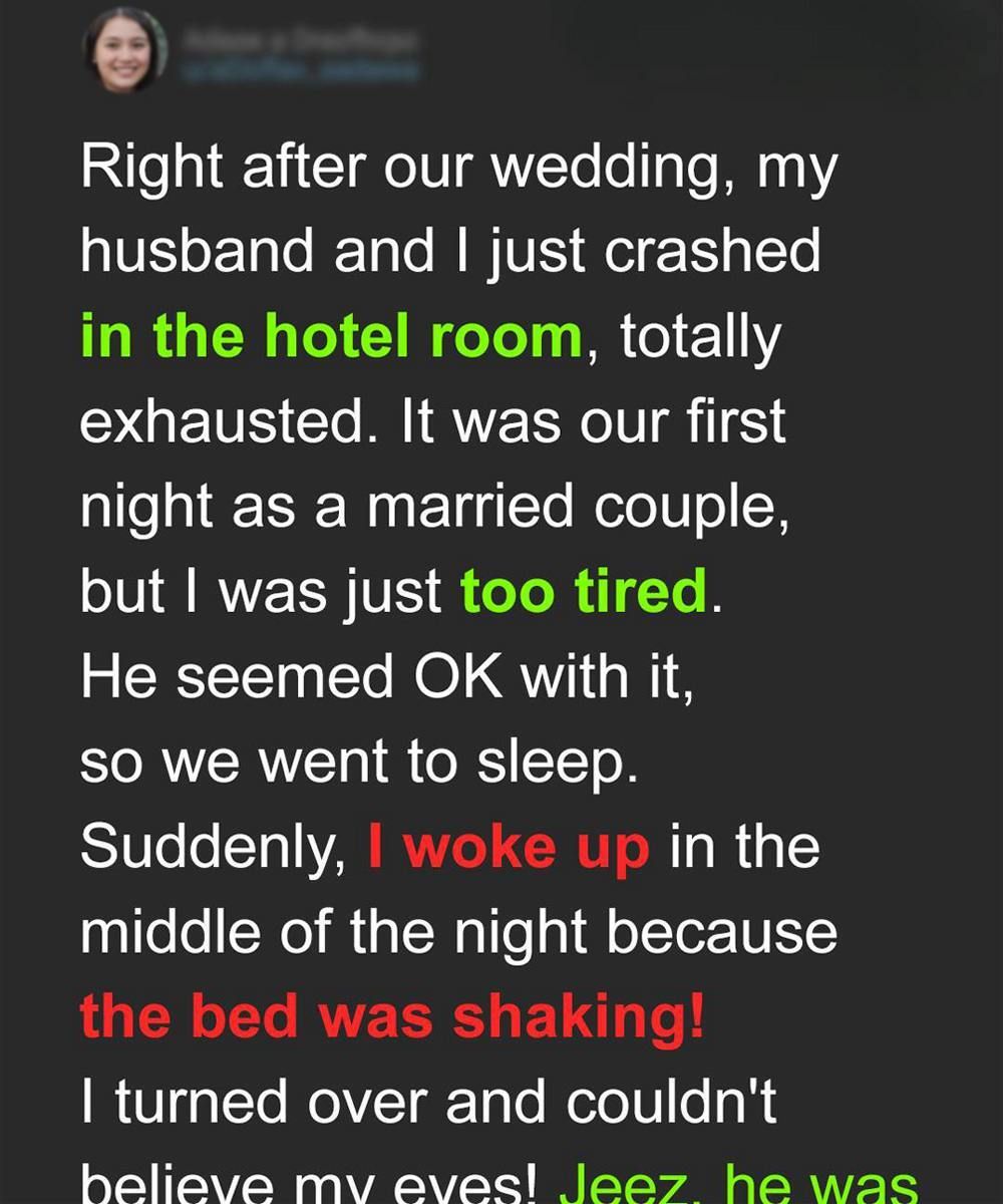 THE NEWLYWED HOTEL NIGHT THAT TOOK A WILD TURN