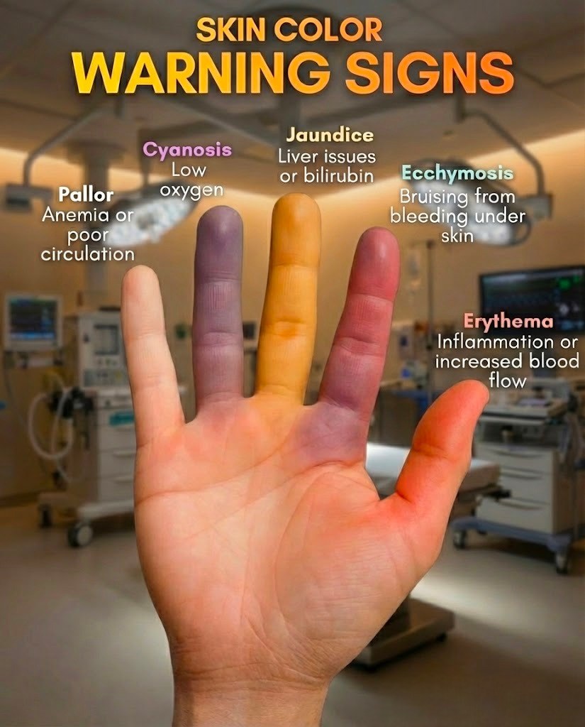 Skin color – Warning signs
