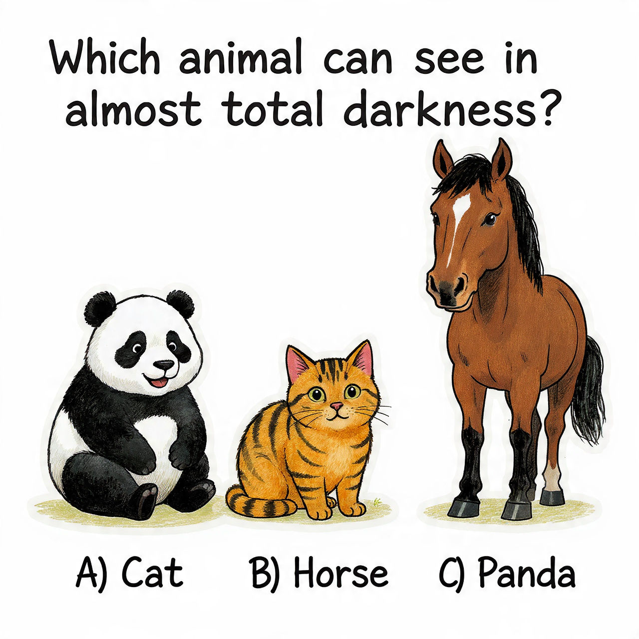 Animal that can see total in darkness??