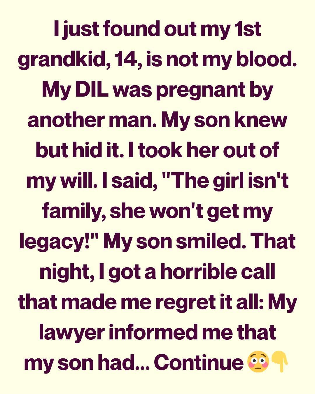 I Disowned My Grandchild Over a Secret—Then My Son Did Something That Broke Me Completely