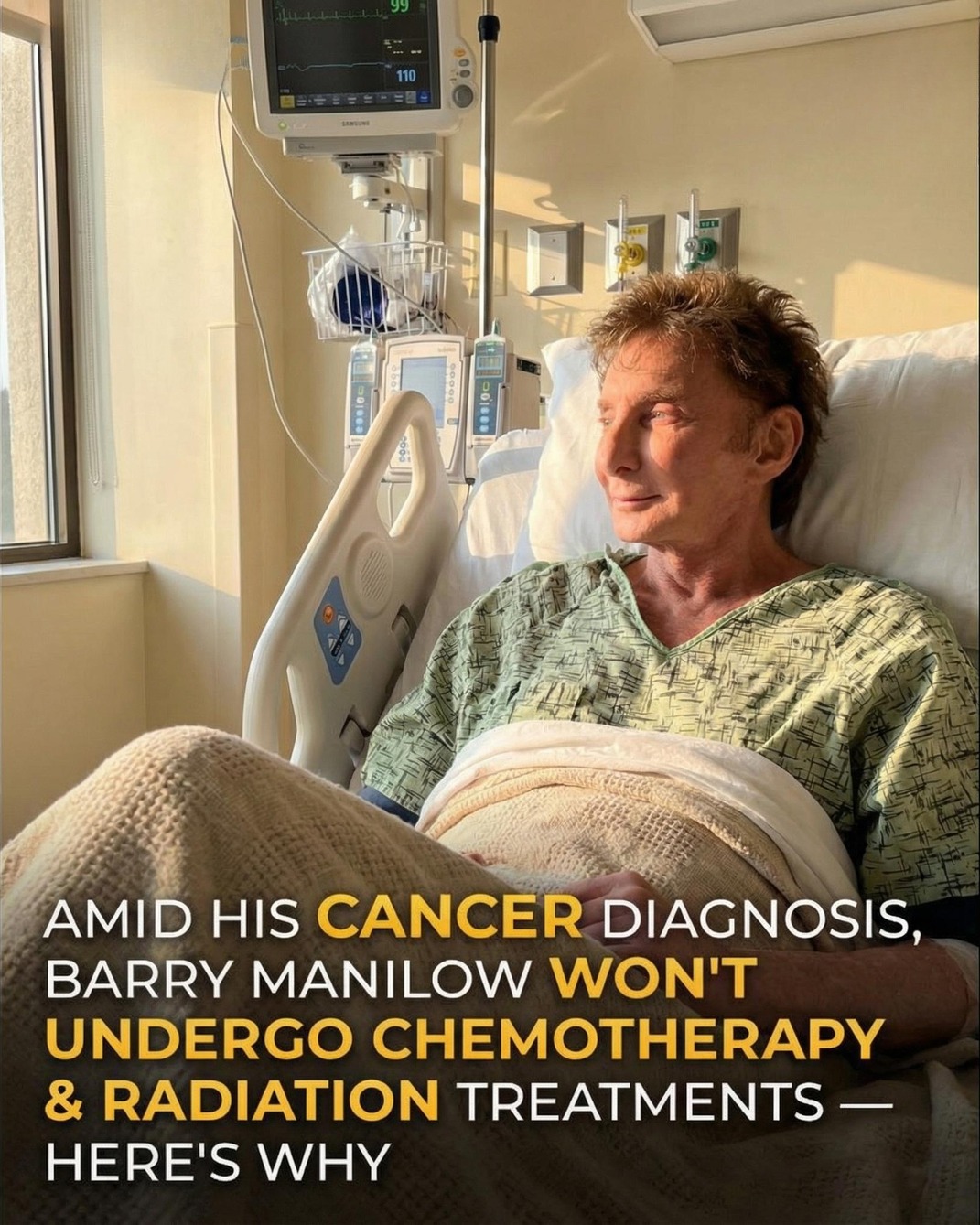 Barry Manilow Shares a Health Update from the Hospital